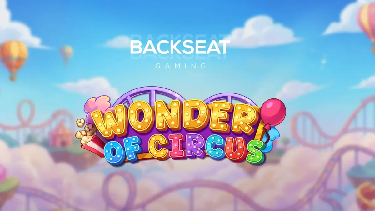 Interface vibrante do jogo de slot Wonder of Circus com elementos de circo neon